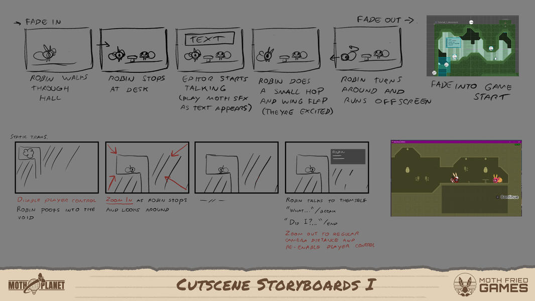 Storyboards para Cutscenes (1/2)
