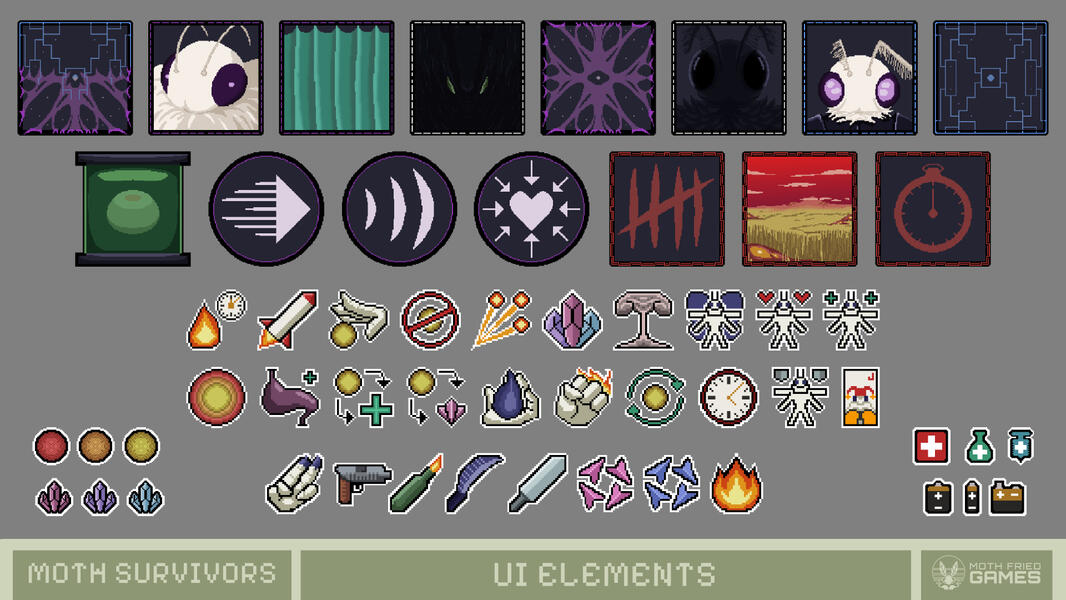 Moth Survivors - Elementos de UI (2024)